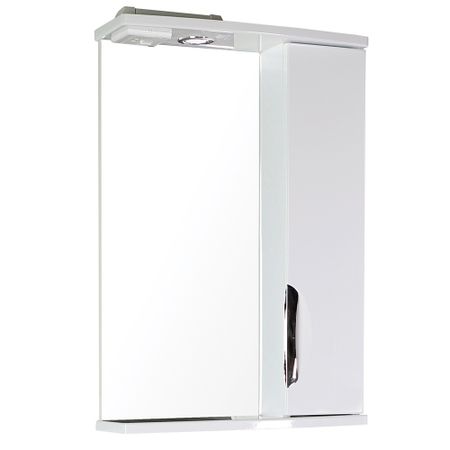 Зеркальный шкаф АСБ-Мебель Мессина 50х75х18 см с подсветкой белый сергей мастеровой мебель