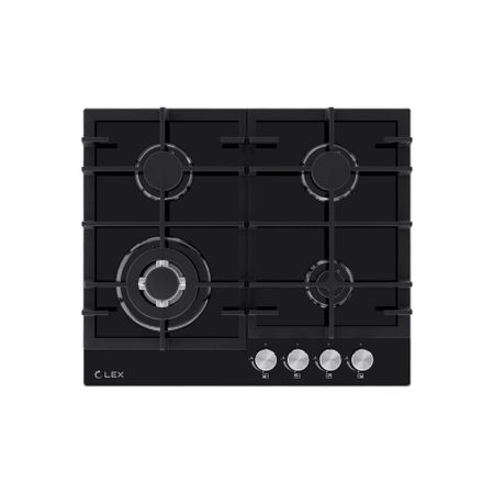 Варочная панель газовая Lex GVG 645 BBL 4 конфорки черная