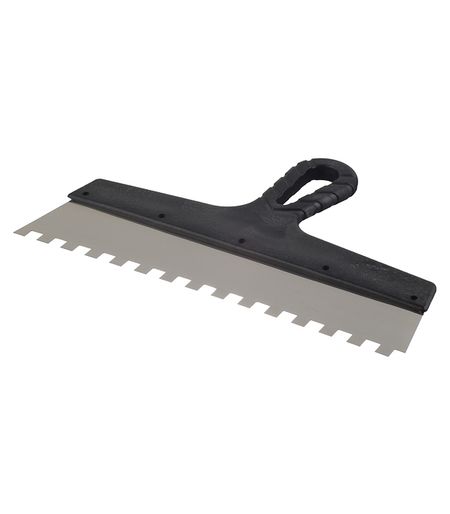 Шпатель зубчатый 300х10 мм с пластиковой ручкой (131154) gktools 2gt зубчатый шкив 30 зубов