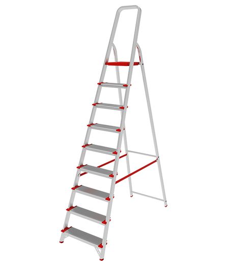 Стремянка алюминиевая 9 ступеней 130 мм усиленная 1,91 м Новая высота вера владимировна новая карликовые козы история развития и особенности содержания