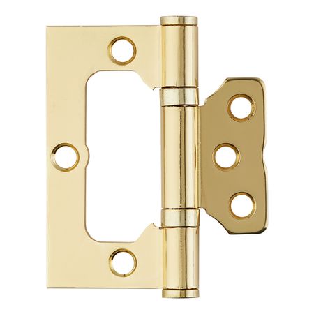 Петля бабочка универсальная неразъемная 75х63 мм золото