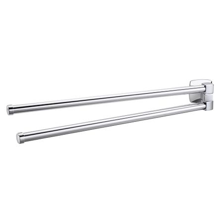 Полотенцедержатель WasserKraft Wern K-2500 438 мм двойной поворотный на шуруп металл хром (K-2531) полотенцедержатель двойной поворотный fora lord