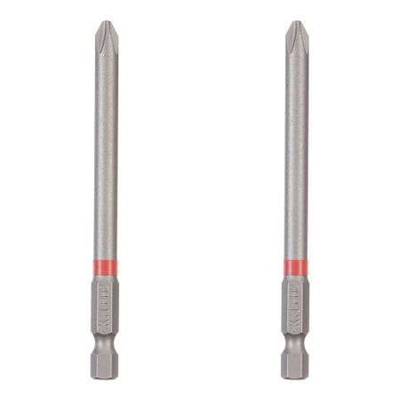 Бита КМ (882107) PH2 магнитная 90 мм (2 шт.) отвертка qianli 2d flyfish магнитная бита высокой твердости с гладким подшипником для ремонта телефонов и часов