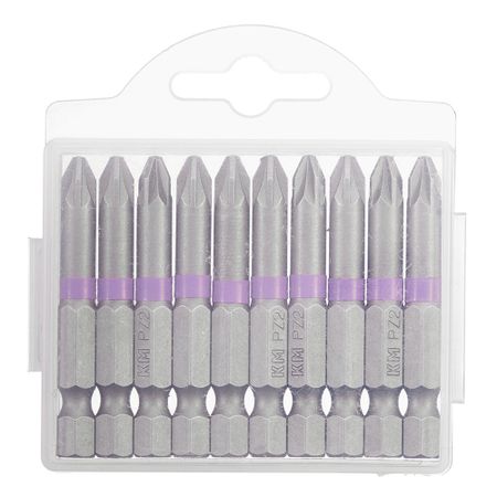 Бита КМ (882118) PZ2 магнитная 50 мм (10 шт.) отвертка qianli 2d flyfish магнитная бита высокой твердости с гладким подшипником для ремонта телефонов и часов