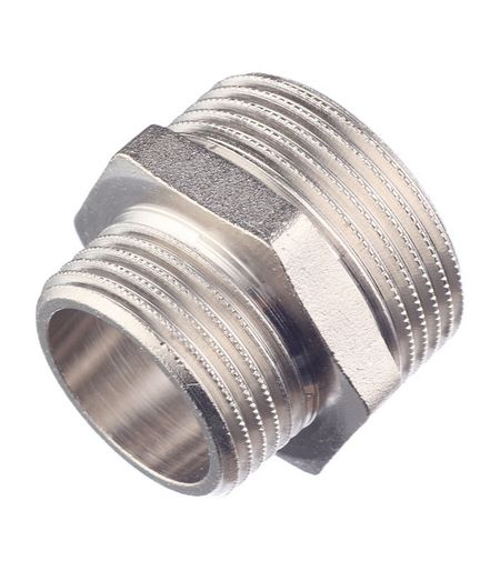 Ниппель переходной Stout 1 1/4 НР(ш) х 1 НР(ш) латунный (SFT-0004-001141)