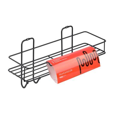 Полка для ванной ЧМЗ Лофт 356х115х158 мм металл черная (513-001-01) крючки для вешалок пластиковые металл 30 шт