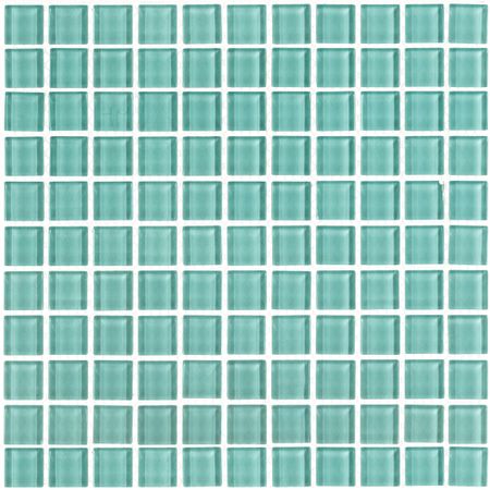 Мозаика Mir Mosaic Natural Color palette темно-голубая стеклянная 300х300х4 мм глянцевая шторка для ванны ofelis mosaic 75х140см 1 створка стекло