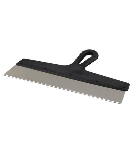 Шпатель зубчатый 350х6 мм с пластиковой ручкой (131155) gktools 2gt зубчатый шкив 30 зубов