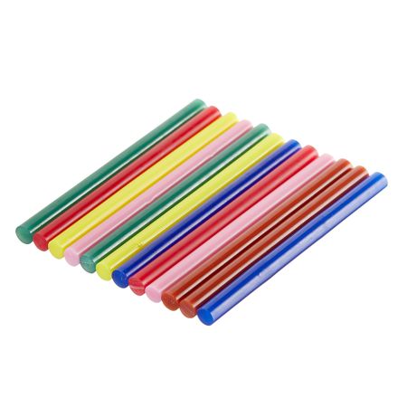 Стержни клеевые Практика 7х100 мм цветные 66 г (12 шт.) стержни для клеевого пистолета н2 24308 8 д 7мм х18см 7шт упаковка стержни для клеевых пистолетов с блестками 18 см 7 мм 6 шт в пакете 11 24514 j1