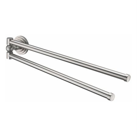 Полотенцедержатель WasserKraft Ammer K-7000 450 мм двойной поворотный на шуруп металл никель (K-7031) русско индонезийский тематический словарь 7000 слов