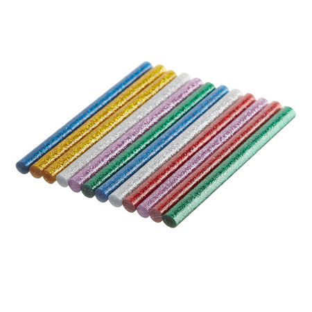 Стержни клеевые Практика 7х100 мм цветные металлик 66 г (12 шт.) стержни для клеевого пистолета н2 24308 8 д 7мм х18см 7шт упаковка стержни для клеевых пистолетов с блестками 18 см 7 мм 6 шт в пакете 11 24514 j1