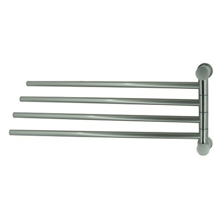 Полотенцедержатель WasserKraft K-1034 405 мм четверной поворотный на шуруп металл никель (K-1034N)