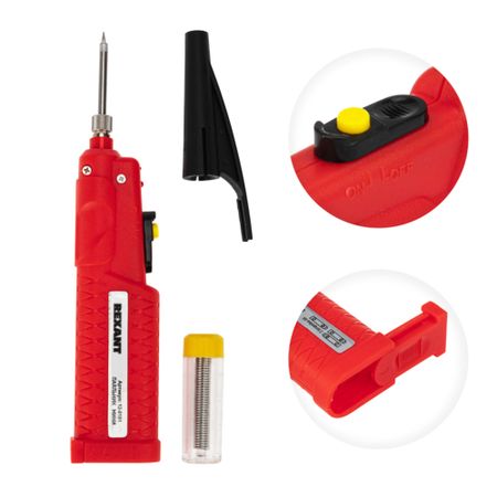 Паяльник электрический Rexant Мини 8 Вт 4,5 В питание от 3 АА (12-0181) паяльник pine64 pinecil v1