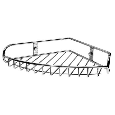 Полка для ванной WasserKraft угловая 220х276х50 мм металл хром (K-1211)