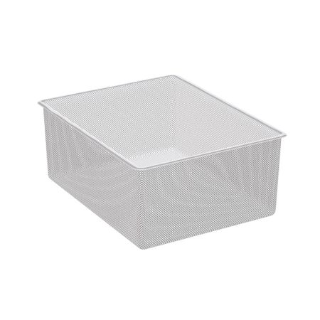 Корзина выдвижная мелкосетчатая металлическая белая 535х410х185 мм Титан-GS