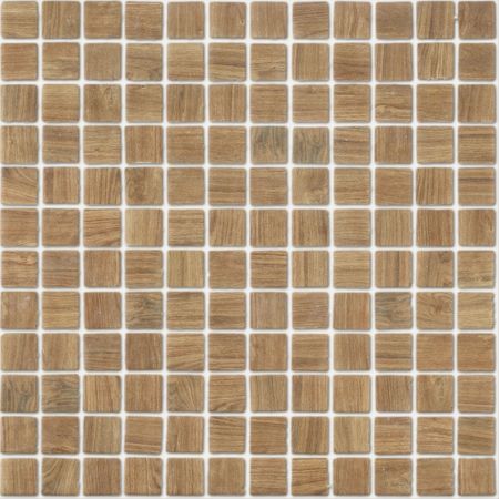 Мозаика Lavelly Smalta светлое дерево стеклянная 311х311х4,9 мм матовая