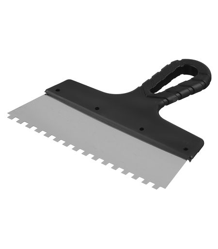 Шпатель зубчатый 200х6 мм с пластиковой ручкой (109445) powge дуги зубы htd 3 м 5 м 8 м синхронный ремень резиновый индивидуальный производство все виды htd3m htd5m htd8m зубчатый шкив