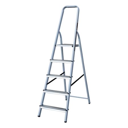 Стремянка стальная 5 ступеней 70 мм 1,04 м Hesler борис семенович рачевский подготовка рабочих мастеров и населения для индустрии и бытового потребления сжиженных углеводородных газов