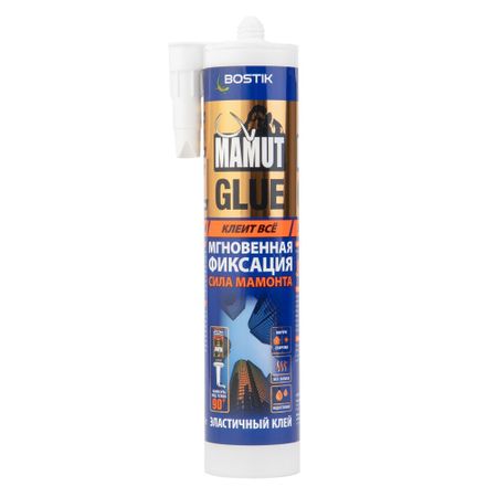 Клей монтажный гибридный Bostik Mamut Glue белый 280 мл