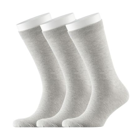 Носки мужские Hesler гребенная пряжа 44-46 серые (3 пары)
