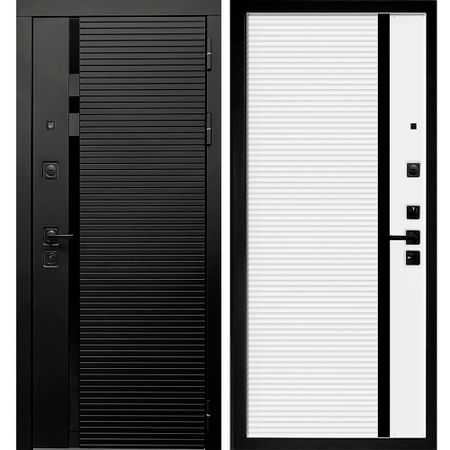 Дверь входная Дверной континент Палермо правая черный кварц - ясень белый софт 860х2050 мм катклифф хайн потерянный континент