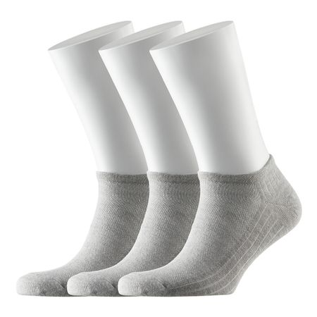 Носки мужские низкие Hesler кардная пряжа 44-46 серые (3 пары)