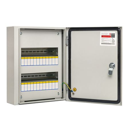 Щит распределительный навесной EKF Basic ЩРН-24 металлический IP54 395х310х120 мм 24 модуля с замком