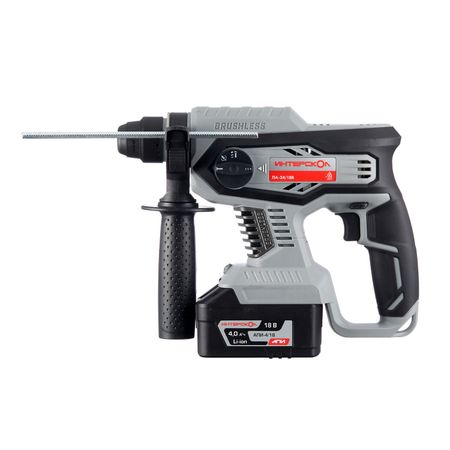 Перфоратор аккумуляторный Интерскол ПА-24/18В 18 В 2,2 Дж 4Ач Li-Ion SDS-plus с АКБ и ЗУ (579.4.1.70)