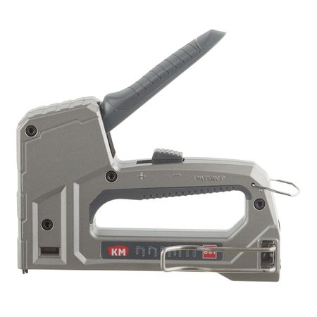 Степлер строительный для скоб и гвоздей КМ 6 в 1 алюминиевый степлер 10 со скобами erichkrause