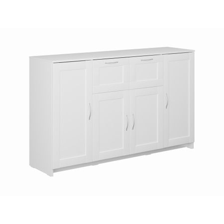 Тумба Шведский Стандарт Сириус 412х1560х946 мм 4 двери 2 ящика белый