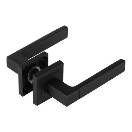 Ручка дверная Corsa Deco Clover квадратная розетка черная (990326)