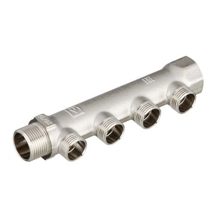 Коллектор Valtec 3/4 ВР(г) х 4 выхода 1/2 НР(ш) х 3/4 НР(ш) (VTc.500.N.0504) владимир филиппович борисенко электромеханические системы транспортирующих механизмов монография