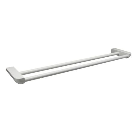 Полотенцедержатель WasserKraft Kammel K-8300 White 655 мм двойной на шуруп металл белый (K-8340W)