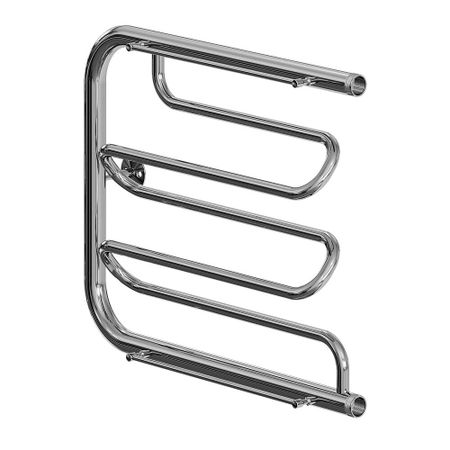 Полотенцесушитель водяной MyFrea ПМ-2 500х600 мм фокстрот с боковым подключением 500 мм с полкой хром