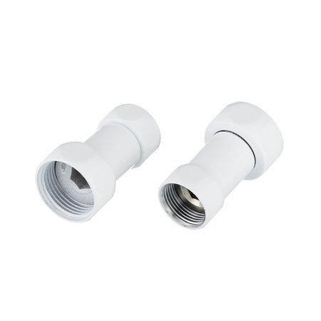 Соединитель прямой для полотенцесушителя Smart 1 ВР(г) х 3/4 ВР(г) белый (2 шт.)