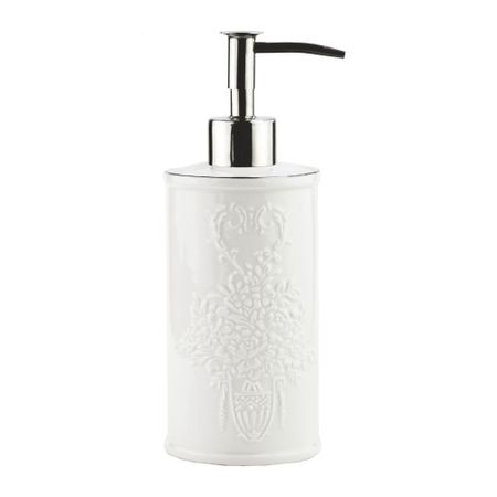 Дозатор для мыла WasserKraft Rossel настольный металл белый (K-5799) декор плашек на брадсах ручная работа hand made 1231128 2шт металл арт узор 3 упаковка