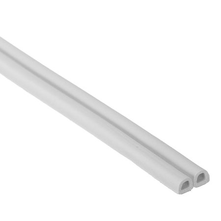 Уплотнитель D-образный белый 10 м (5+5 м) hafele уплотнитель самоклеящийся tpe 6м 950 10 284