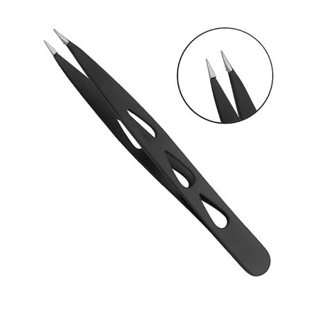 Пинцет METALEKS Пинцет для бровей RT-304 пинцет для бровей lei 9см прямой матовый металл