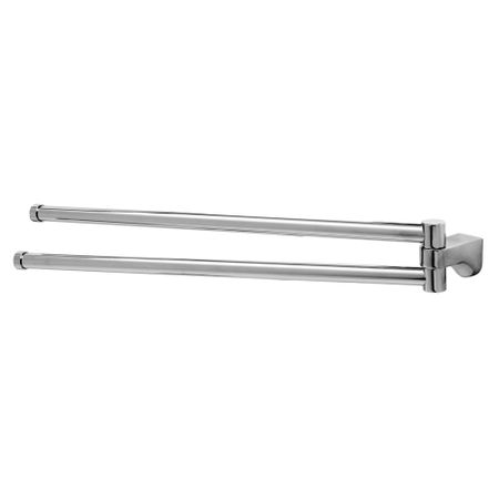 Полотенцедержатель WasserKraft Kammel K-8300 455 мм двойной поворотный на шуруп металл хром (K-8331) полотенцедержатель двойной поворотный fora lord