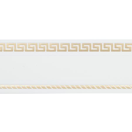 Бленда 68 мм для пластмассового карниза Тесей 350 см белый с золотом рама 25 35 деревянная цв белый с золотом со стеклом двуреченский