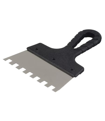 Шпатель зубчатый 150х10 мм с пластиковой ручкой (131149) powge дуги зубы htd 3 м 5 м 8 м синхронный ремень резиновый индивидуальный производство все виды htd3m htd5m htd8m зубчатый шкив