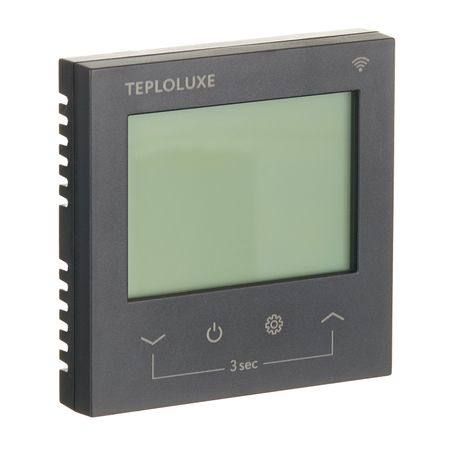 Терморегулятор сенсорный программируемый для теплого пола Теплолюкс Pontus WI FI черный с поддержкой Wi-Fi