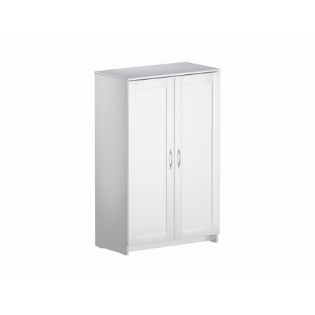 Тумба Шведский Стандарт Сириус 412х782х1234 мм 2 двери белый тумба для обуви сириус 602x890x250мм белая лдсп