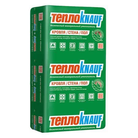 Утеплитель ТеплоKnauf Кровля/Стена/Пол (Коттедж) Плита 50х610х1230 мм 12 кв.м пазл castorland 1500 эл 68 47см коттедж