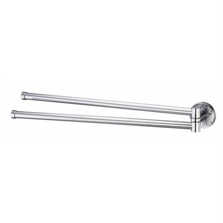 Полотенцедержатель WasserKraft Isen K-4000 445 мм двойной поворотный на шуруп металл хром (K-4031)