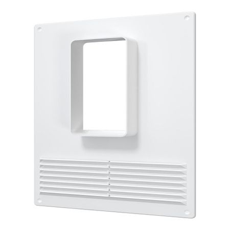 Площадка торцевая вертикальная ПТВР фланец 60х120 пластиковая для плоских воздуховодов 180х250 мм