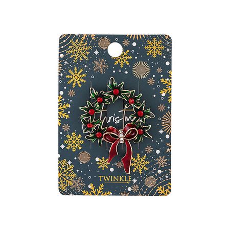 Брошь TWINKLE Брошь CHRISTMAS WREATH наклеек merry christmas series mengtai