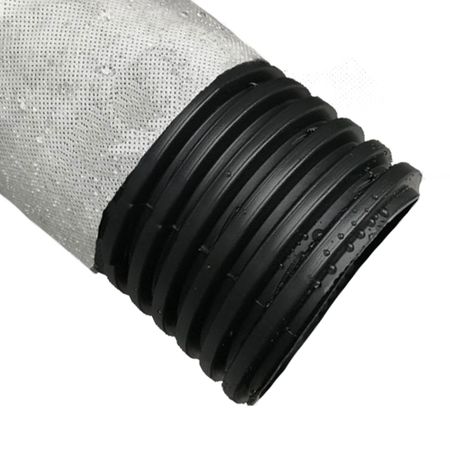 Труба дренажная гофрированная ДГТ-ПНД d110 мм SN4 с перфорацией в фильтре м.п.