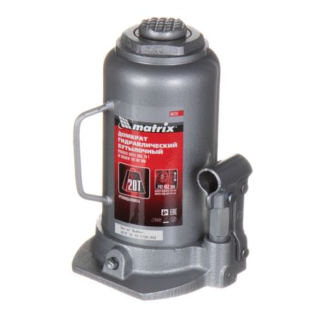 Домкрат гидравлический бутылочный Matrix 20 т (50731)