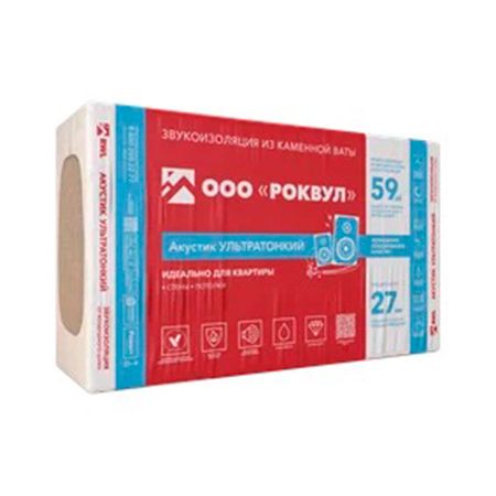 Шумоизоляция Роквул Акустик Баттс Про Ультратонкий 27х600х1000 мм 7,2 кв.м ольга александровна рязанова экспертиза рыбы рыбопродуктов и нерыбных объектов водного промысла качество и безопасность учебни